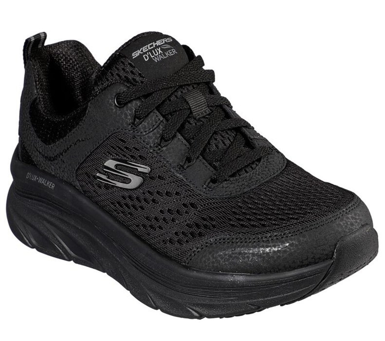 Skechers Relaxed Fit: D'lux Walker - Infinite Motion - Womens Sneakers Black [AU-MT7731]